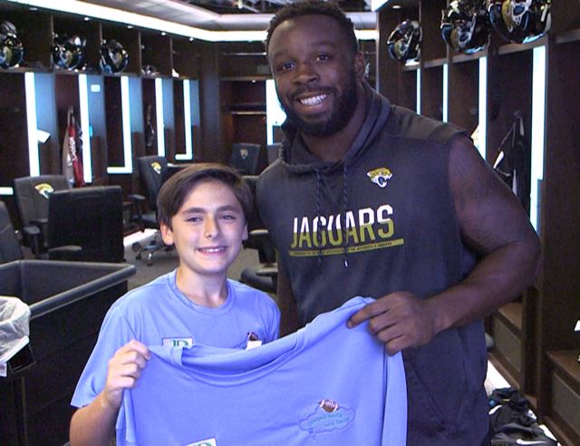 kid reporter meets the Jacksonville Jaguars